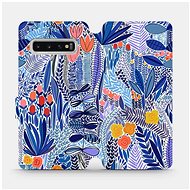 Flip case for Samsung Galaxy S10 - MP03P Blue flower - Phone Cover