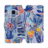 Flip case for Samsung Galaxy S9 - MP03P Blue flower - Phone Cover