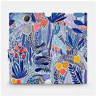 Flip case for Sony Xperia XA2 - MP03P Blue flower - Phone Cover