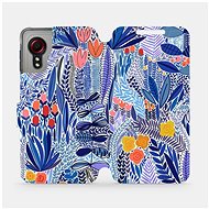 Flip case for Samsung Galaxy Xcover 5 - MP03P Blue flower - Phone Cover