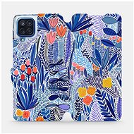 Flip case for Samsung Galaxy M12 - MP03P Blue flower - Phone Cover