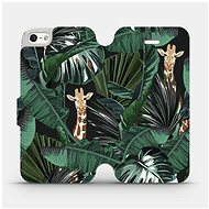 Flip mobile phone case Apple iPhone SE / iPhone 5 / iPhone 5S - VP06P Giraffes - Phone Cover