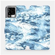 Flip mobile phone case Realme 8 Pro - M058S Light blue horizontal feathers - Phone Cover