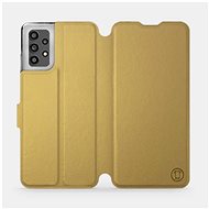 Flip case for Samsung Galaxy A32 LTE in Gold&Gray with grey interior - Phone Cover
