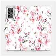 Flip case for Samsung Galaxy A32 LTE - M124S Pink flowers - Phone Cover