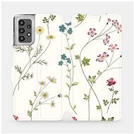 Flip case for mobile Samsung Galaxy A32 LTE - MD03S Thin plants with flowers - Phone Cover