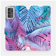 Flip case for Samsung Galaxy A32 LTE - MG10S Purple and blue leaves - Phone Cover