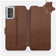 Leather flip case for Samsung Galaxy A32 LTE - Brown Leather - Phone Cover