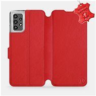 Leather flip case for Samsung Galaxy A32 LTE - Red - Red Leather - Phone Cover