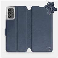 Leather flip case for Samsung Galaxy A32 LTE - Blue - Blue Leather - Phone Cover