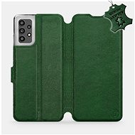 Leather flip case for Samsung Galaxy A32 LTE - Green - Green Leather - Phone Cover