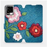 Flip mobile phone case Realme 8 - MD05P Denim flowers - Phone Cover