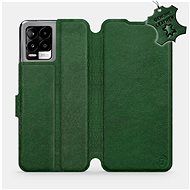 Leather flip case for Realme 8 - Green - Green Leather - Phone Cover