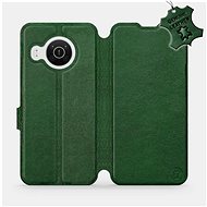Leather flip mobile phone case Nokia X10 - Green - Green Leather - Phone Cover