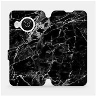 Flip mobile phone case Nokia X20 - V056P Black marble - Phone Cover