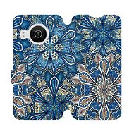 Flip mobile phone case Nokia X20 - V108P Blue mandala flowers - Phone Cover