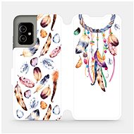 Flip case for mobile Asus Zenfone 8 - M003S Trap and colourful feathers - Phone Cover