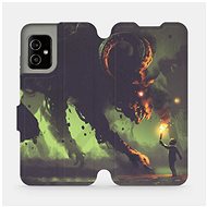 Flip case for mobile Asus Zenfone 8 - VA08P Monster and boy with a torch - Phone Cover