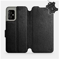 Leather flip case for Asus Zenfone 8 - Black - Black Leather - Phone Cover