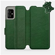Leather flip case for Asus Zenfone 8 - Green - Green Leather - Phone Cover