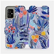 Flip case for Asus Zenfone 8 - MP03P Blue flower - Phone Cover