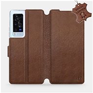 Leather flip case for Vivo X60 Pro 5G - Brown Leather - Phone Cover