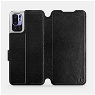Flip case for Xiaomi Redmi Note 10 5G in Black&Gray with grey interior - Phone Cover