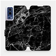 Flip case for Vivo Y72 5G - V056P Black Marble - Phone Cover