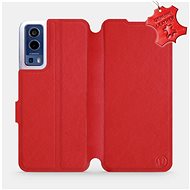 Leather flip case for Vivo Y72 5G - Red - Red Leather - Phone Cover