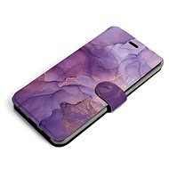 Mobiwear flip case for Apple iPhone SE (2022) - VP20S Purple Marble - Phone Case