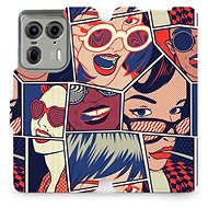 Mobiwear flip book for Motorola EDGE 50 Ultra - VP18P - Phone Case