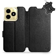 Leather Mobiwear flip book for Realme C61 - Black - L_BLS - Phone Case