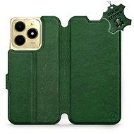 Leather Mobiwear flip book for Realme C61 - Green - L_GRS - Phone Case