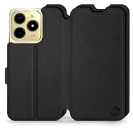 Mobiwear Soft Touch flip book for Realme C61 - Black - Phone Case