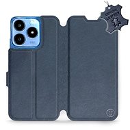 Leather Mobiwear flip book for Realme C63 - Blue - L_NBS - Phone Case
