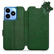 Leather Mobiwear flip book for Realme C63 - Green - L_GRS - Phone Case