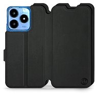 Mobiwear Soft Touch flip book for Realme C63 - Black - Phone Case