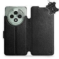 Leather Mobiwear flip book for Oppo Reno12 FS 5G - Black - L_BLS - Phone Case