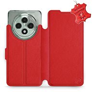 Leather Mobiwear flip book for Oppo Reno12 FS 5G - Red - L_RDS - Phone Case