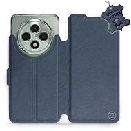Leather Mobiwear flip book for Oppo Reno12 FS 5G - Blue - L_NBS - Phone Case
