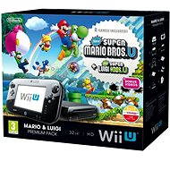 Nintendo Wii U Black Premium Pack (32GB) + New Super Mario Bros.U + New Super Luigi U  - Game Console