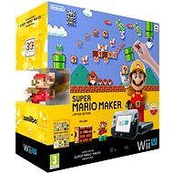 Nintendo Wii U Black Premium Pack + Super Mario Maker + amiibo - Game Console