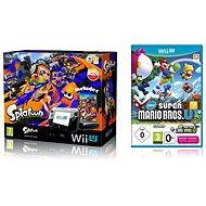 Nintendo Wii U Premium Pack Black + Splatoon + New Super Mario and Luigi - Herná konzola