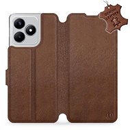 Kožené Mobiwear flip pro Realme C53 - hnědé - L_BRS - Phone Case
