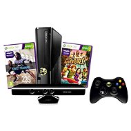 Microsoft Xbox 360 4GB Kinect Bundle + Kinect Adventures + Nike Fitness (Slim Edition) - Game Console