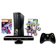 Microsoft Xbox 360 250GB Kinect Bundle + Dance Central 1 + Dance Central 2 - Game Console