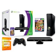 Microsoft Xbox 360 4GB Kinect Bundle + Kinect Adventures + 3 Month Gold Membership Card - Game Console