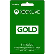 Microsoft Xbox Live 3 Month Gold Membership Card - Dobíjacia karta