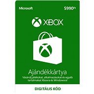 Feltölthető kártya Xbox Live Ajándékkártya 5990 Ft - Feltöltőkártya