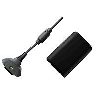 Microsoft Xbox 360 Play & Charge Kit (black) - Nabíjačka a náhradná batéria